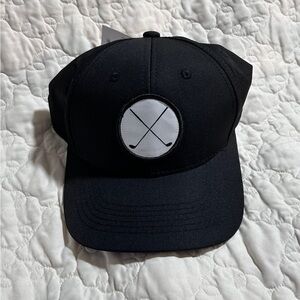 Men’s Black Signature Snapback Adjustable One Size NWT Outdoor Golf Hat Cap